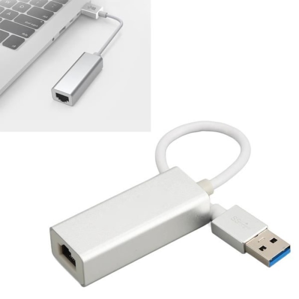 HURRISE USB Ethernet-kontakt USB3.0 till RJ45 USB Ethernet-adapter 10M 100M 1000M Gigabit Ethernet LAN datorpaket