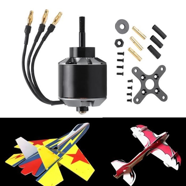 HURRISE Borstlös Motor QA4220 QA4220 450KV Borstlös Motorset för RC-fjärrkontroll Fastvingad flygplansdrönare