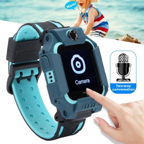 HURRISE Barnklocka Smart Klocka för barn för Bluetooth Vattentät IP67 1,44 tums färgskärm Ring