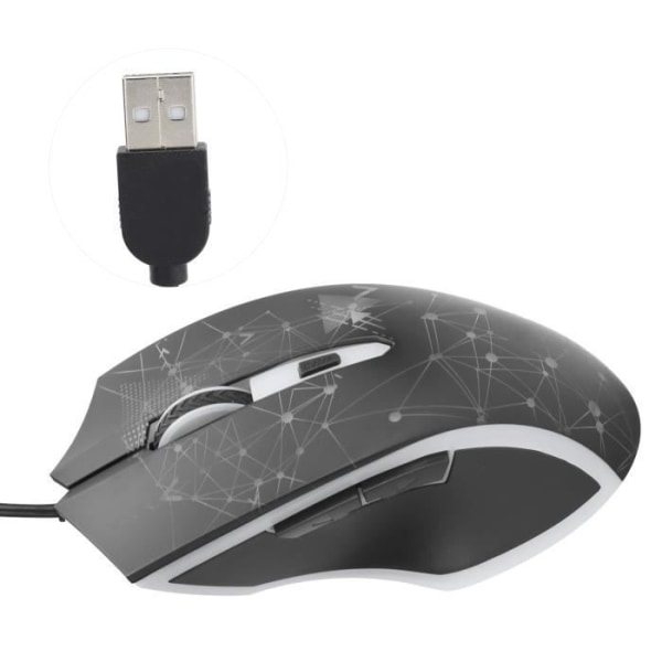 HURRISE Mouse 800-2400 DPI AJAZZ AJ119 Brilliant Wired Gaming Mouse 800-2400 DPI Datormus Tangentbord