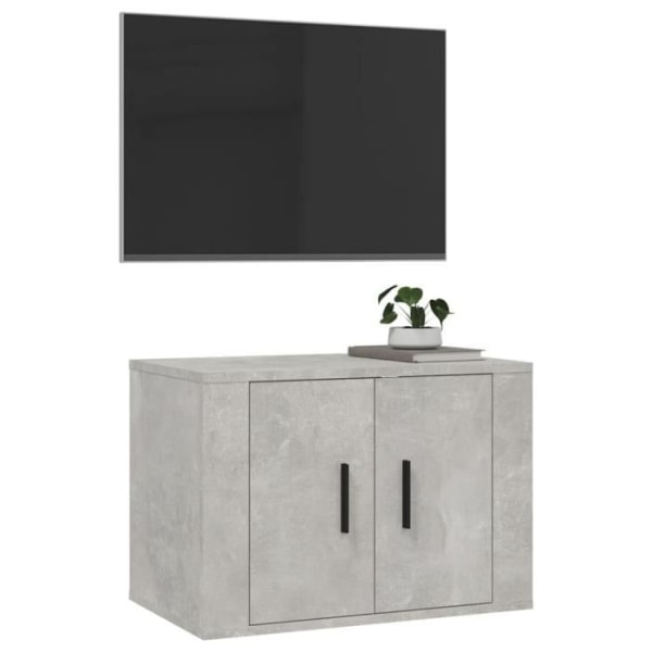 Vägghängt TV-skåp Betonggrå 57x34,5x40 cm ZJC7770999113557