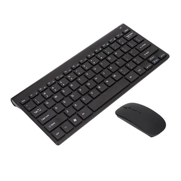 (Svart) Trådlöst tangentbord Mus Combo Trådlöst tangentbord Mus Combo