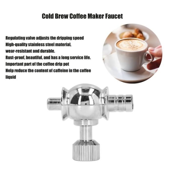 HURRISE Cold Brew Coffee Maker Valve Cold Brew Coffee Maker Slow Drip Kranventil Kaffetillbehör