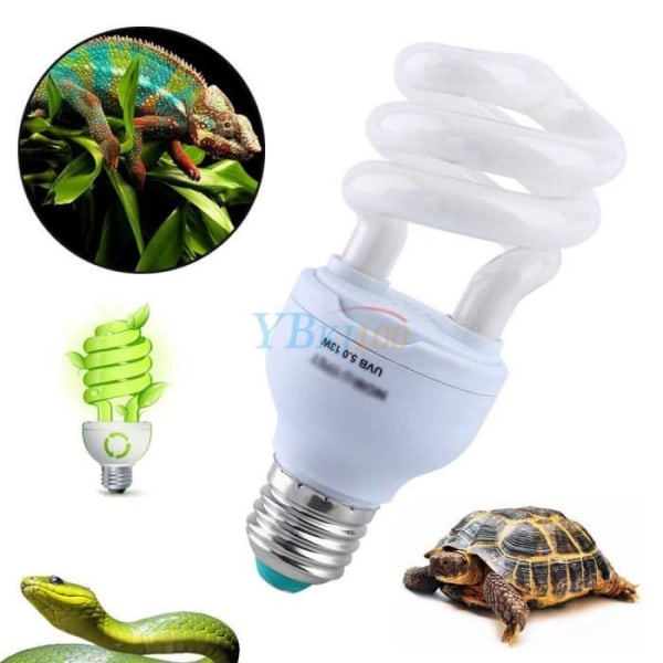 UVB5.0 13w Reptiler Insekter Lampa Energisparlampa / Energisparlampa