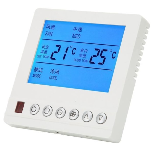 HURRISE Smart Temperaturregulator Termostat, AC220V Intelligent Termostat Luftkonditionering Termostat Hårdvara