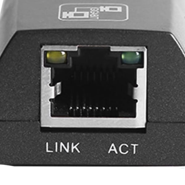 HURRISE USB 3.0 till Gigabit Ethernet-adapter USB till Ethernet-adapter, 10Mbps 100Mbps 1000Mbps USB3.0 datorpaket
