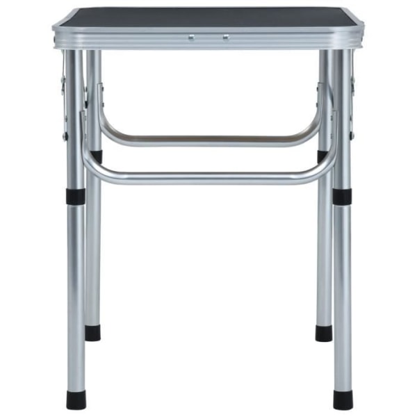 Fällbart campingbord aluminiumgrå 60x45 cm YOS7290578902025