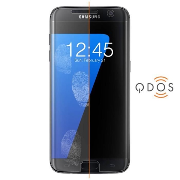 Samsung Galaxy S7 Edge Anti-Shock kaareva kalvo - Qdos Optiguard Force Protect Transparent