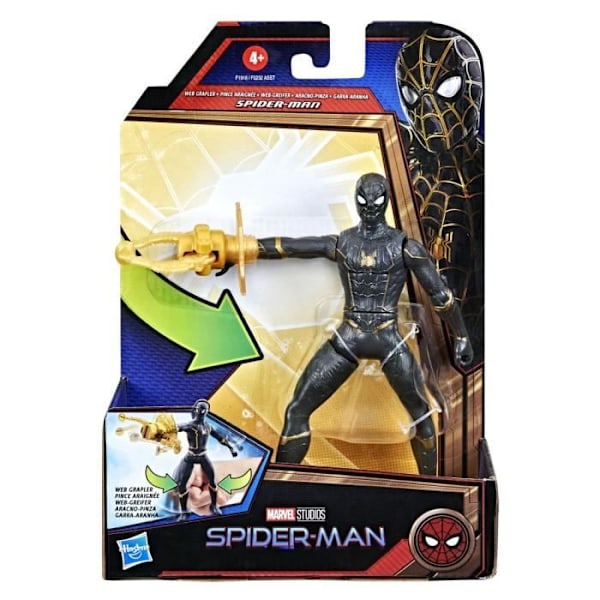 MARVEL SPIDER-MAN - Deluxe Spider-Man Figurine Hämähäkkikyns inspiroitunut elokuvasta - erityinen hyökkäys - lapset 4-vuotiaasta alkaen