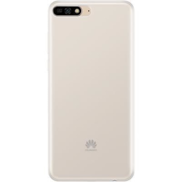 Gennemsigtigt semi-stift cover til Huawei Y6 2018