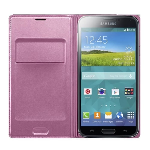 Samsung Pink Flip Wallet-fodral för Galaxy S5