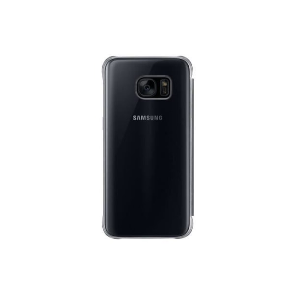 Samsung Clear View Cover S7 Edge - musta Svart