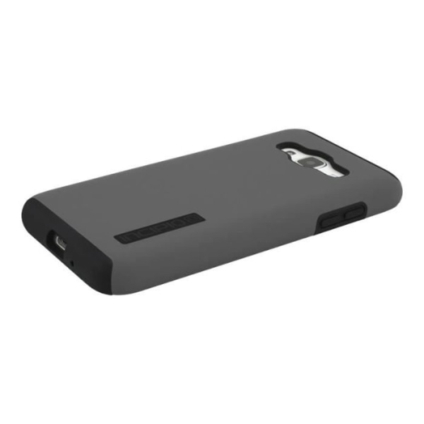 Incipio DualPro - Skyddande mobiltelefonfodral - Plextonium, dLAST TPE - grå, svart - för Samsung Galaxy J3 (2016)