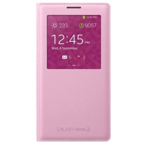 Samsung Clear Cover fodral rosa Note 3