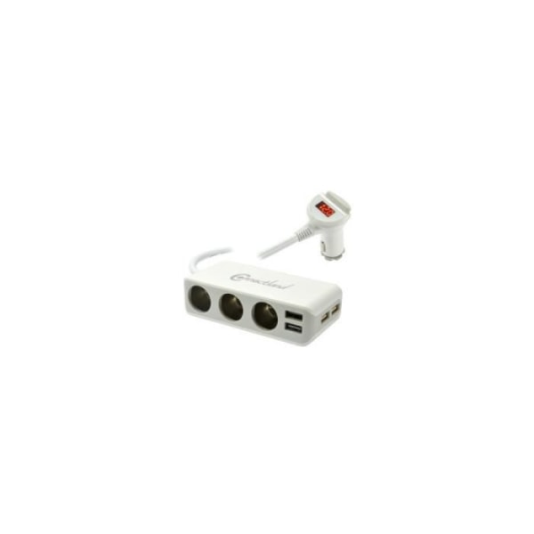 Cigarettænderex3 + 4 connectland usb-porte