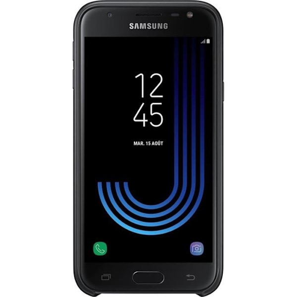 Kova kotelo - Samsung - Galaxy J3 2017 - Musta - Erittäin ohut - Pehmeä kosketus musta