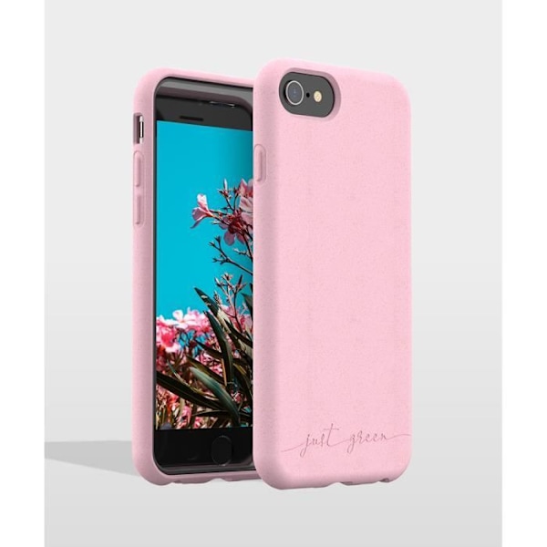 Baby Pink biologisk nedbrydeligt etui til iPhone 6/7/8/SE20 Just Green