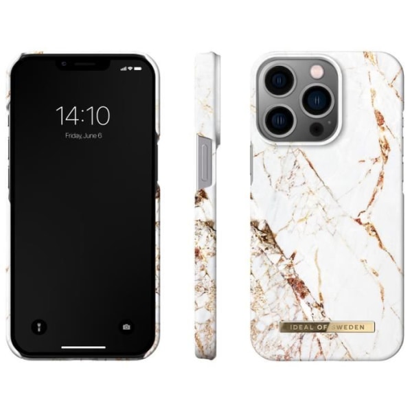 Fashion Case til iPhone 13 Pro - Carrara Gold iDeal of Sweden Flerfärgad