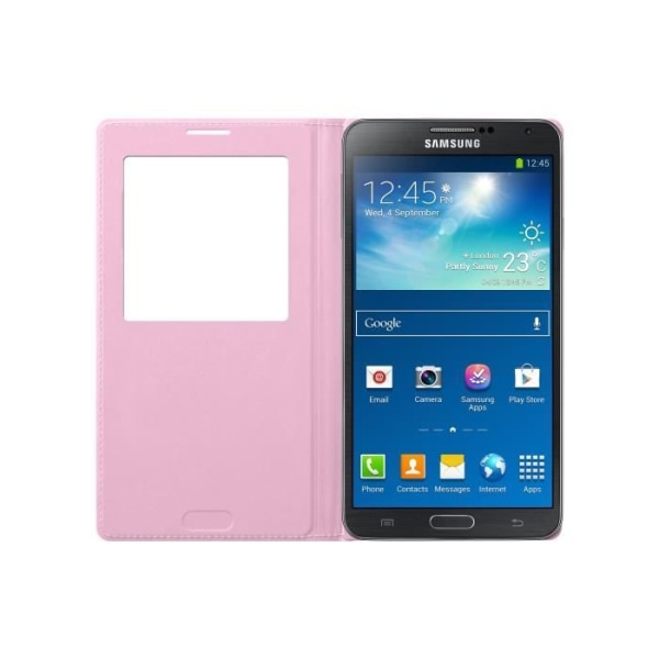 Samsung Clear Cover fodral rosa Note 3