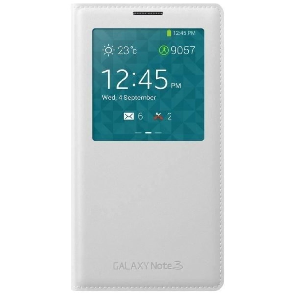 SAMSUNG Clear Zone Flip Fodral till Samsung Galaxy Note 3 - Vit