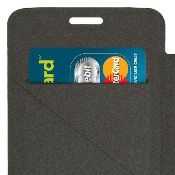 Muvit Motorola Moto E4 Wallet Flip Fodral - Svart - Tillverkat för Motorola