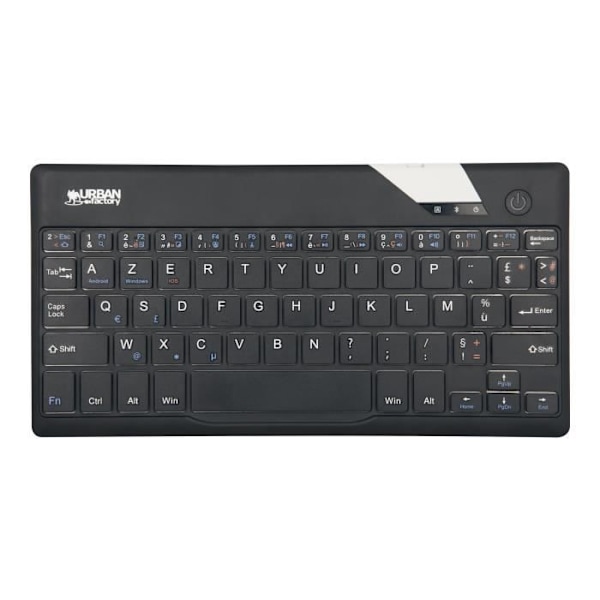 URBAN FACTORY Ultra Slim Keyboard - Bluetooth 3.0 - Langaton - Ranska