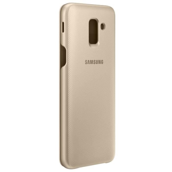 Samsung J6 Flip -lompakkokotelo - kultaa Guld