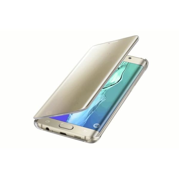 Samsung Clear View-skal Galaxy S6 edge+ Gold-fodral