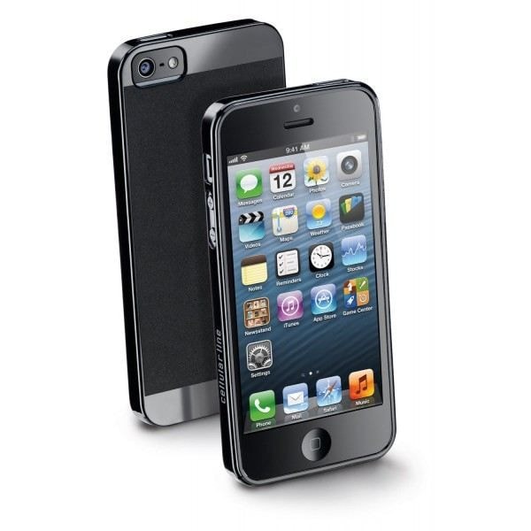 Soft Slim sort Cellular Line cover til Apple iPhone 5