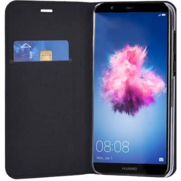 Svart foliofodral till Huawei P Smart