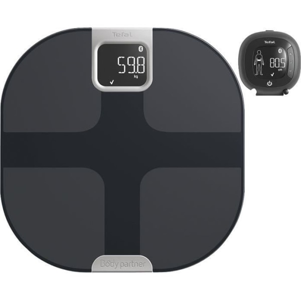 Body Partner impedansmätare skala - ROWENTA - Silhouette sensor - 180 kg - Kg, lb, st - 100 g