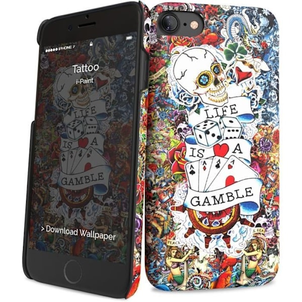 I-PAINT Tattoo Case til iPhone 7