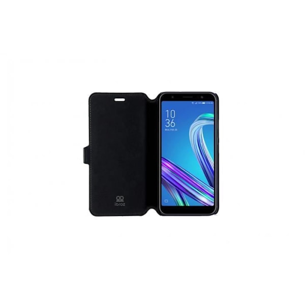 Ibroz Black Folio Suojakuori Asus ZenFone Max Plus M1 ZB570TL:lle