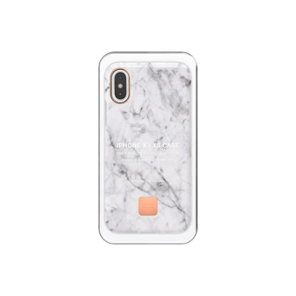 HAPPY WHITE MARBLE CASE FÖR IPHONE X / XS - HAPPY PLUGGAR