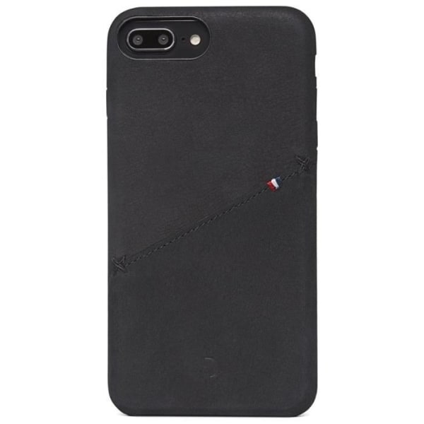 AVKODAT fodral i svart läder för iPhone 7+/8+