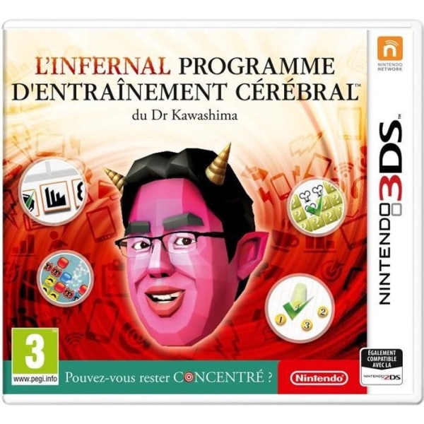 Dr. Kawashimas Infernal Brain Training Program: Kan du hålla fokus? 3DS-spel