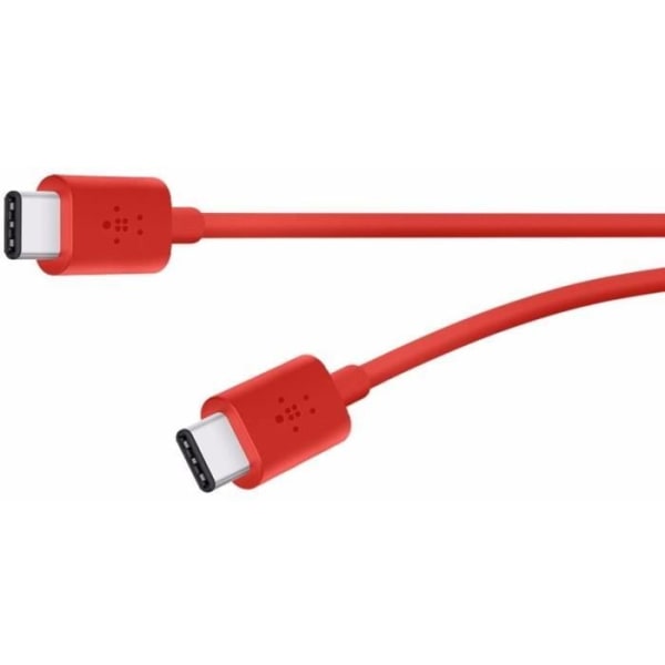 BELKIN Laddningskabel med USB C 2.0 / 3.A / 60W / 1,8M-kontakt - Röd
