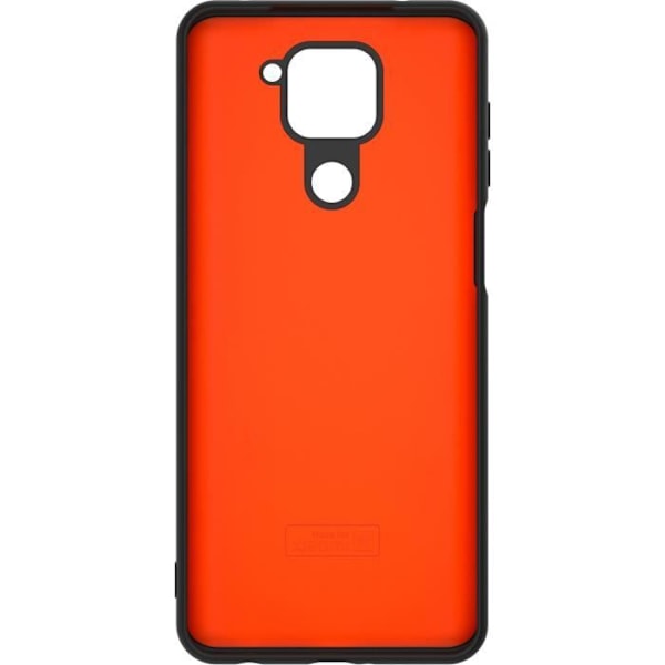 MADE FOR XIAOMI Pack svart fodral + härdat glas för Xiaomi Note 9 Svart, orange inredning