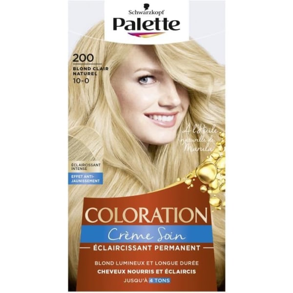 SCHWARZKOPF Permanent farvepalet - Natural Light Blonde 200