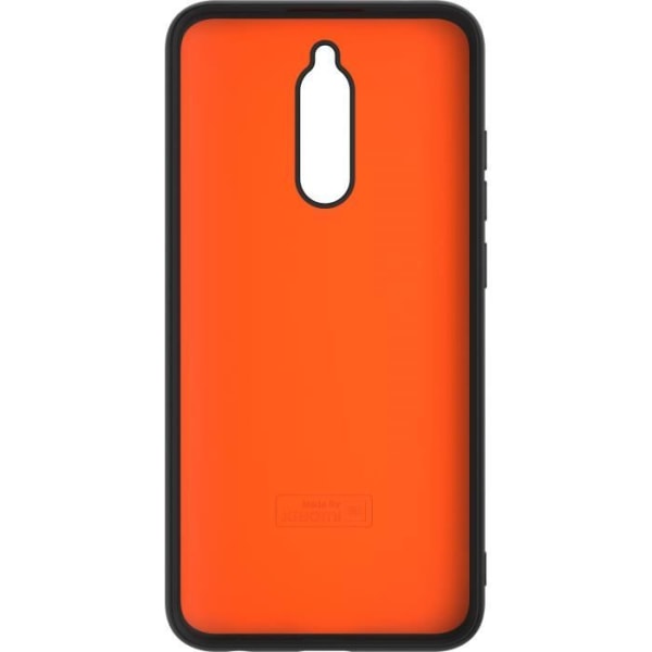 Pakkaa TPU-kuori ja karkaistu lasi Xiaomi Redmi 8 Black -sovellukselle Musta, oranssi sisustus