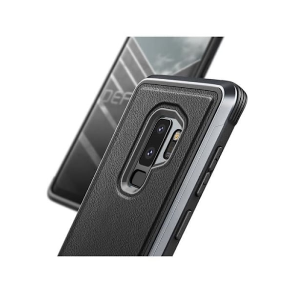 XDORIA Defense Lux Läderfodral till Galaxy S9+ - Svart