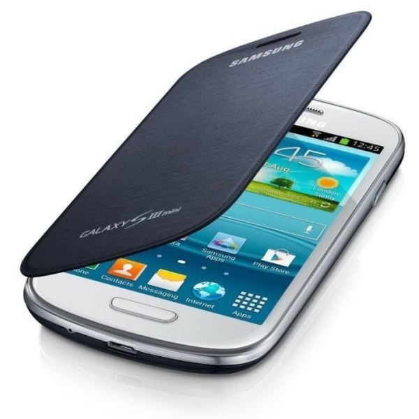 Samsung Galaxy S3 Mini Blue Flip Fodral