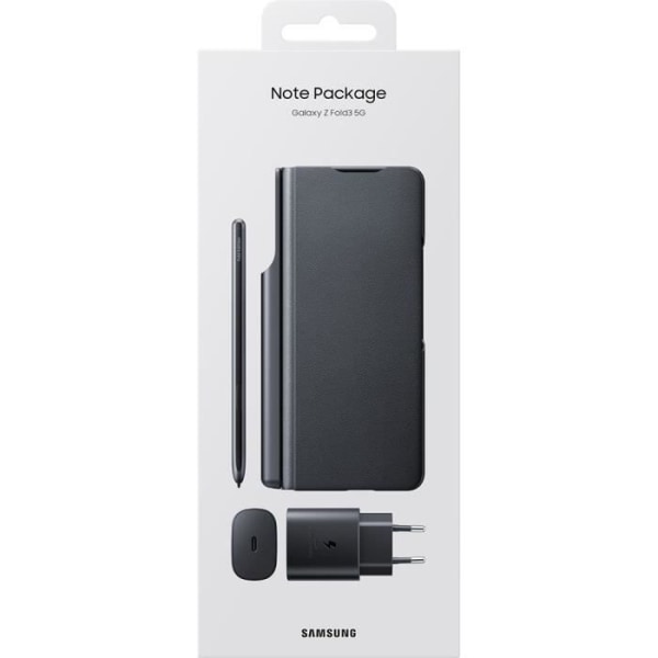 SAMSUNG - Packväska med S Pen Z Fold3 + CS 25W - svart