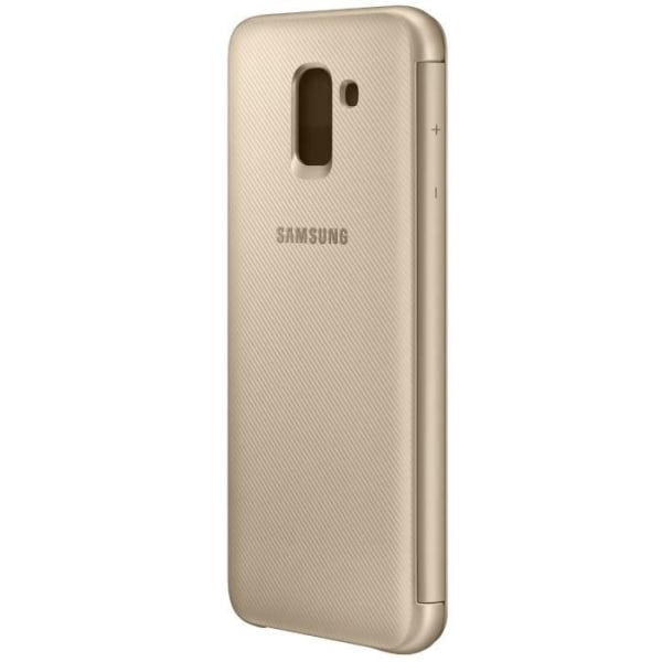 Samsung J6 Flip -lompakkokotelo - kultaa Guld