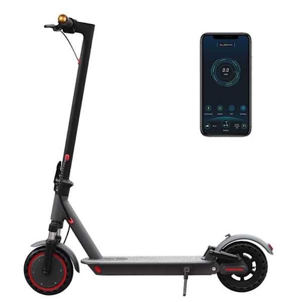 El-scooter - AOVOPRO - AP07 - 350W - Sammenfoldelig - Dobbelt affjedring sort