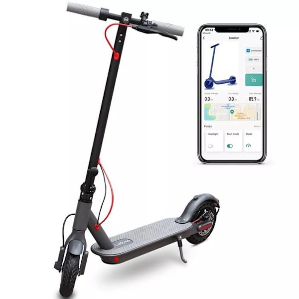 Fällbar Elektrisk Sparkcykel för Vuxna - 8,5"- Hjul - Ladped - LP80 - Räckvidd 30 km Svart