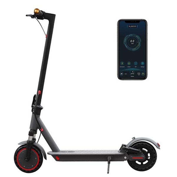 Elektrisk scooter AOVOPRO AP07 350W Dobbeltaffjedret foldbare blinklys Grå