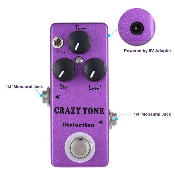 MOSKY MP-50 CRAZY TONE Distortion elgitarreffektpedal