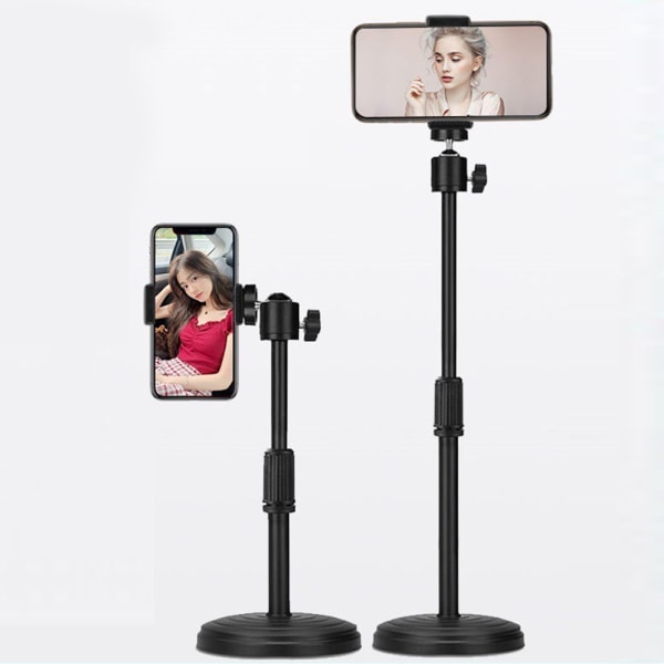 Justerbar stativhållare för bordsstativ Selfie Stick för telefon
