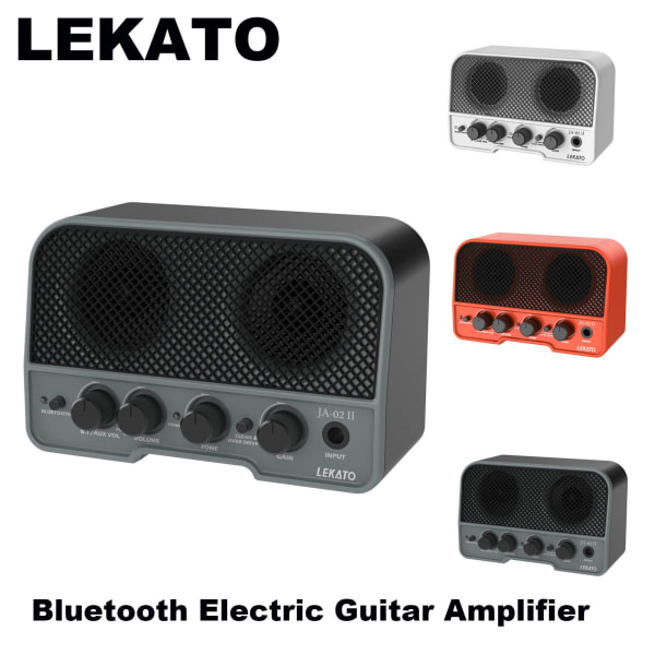 LEKATO bluetooth 5.0 Gitarrförstärkare 5W elgitarrförstärkare Orange